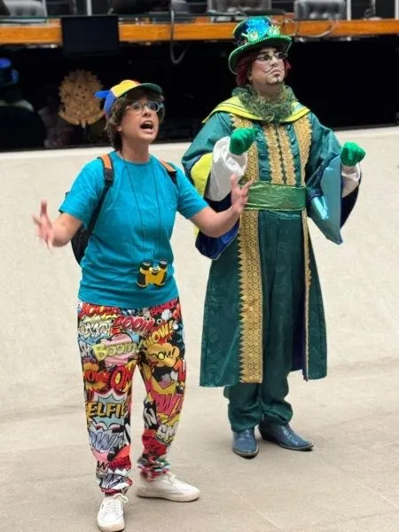 Foto de divulgação: Mês das Crianças: Congresso estreia visita guiada com teatro para o público infantil